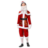 Kids Children Santa Claus Cosplay Costume Outfits Christmas Carnival Suit